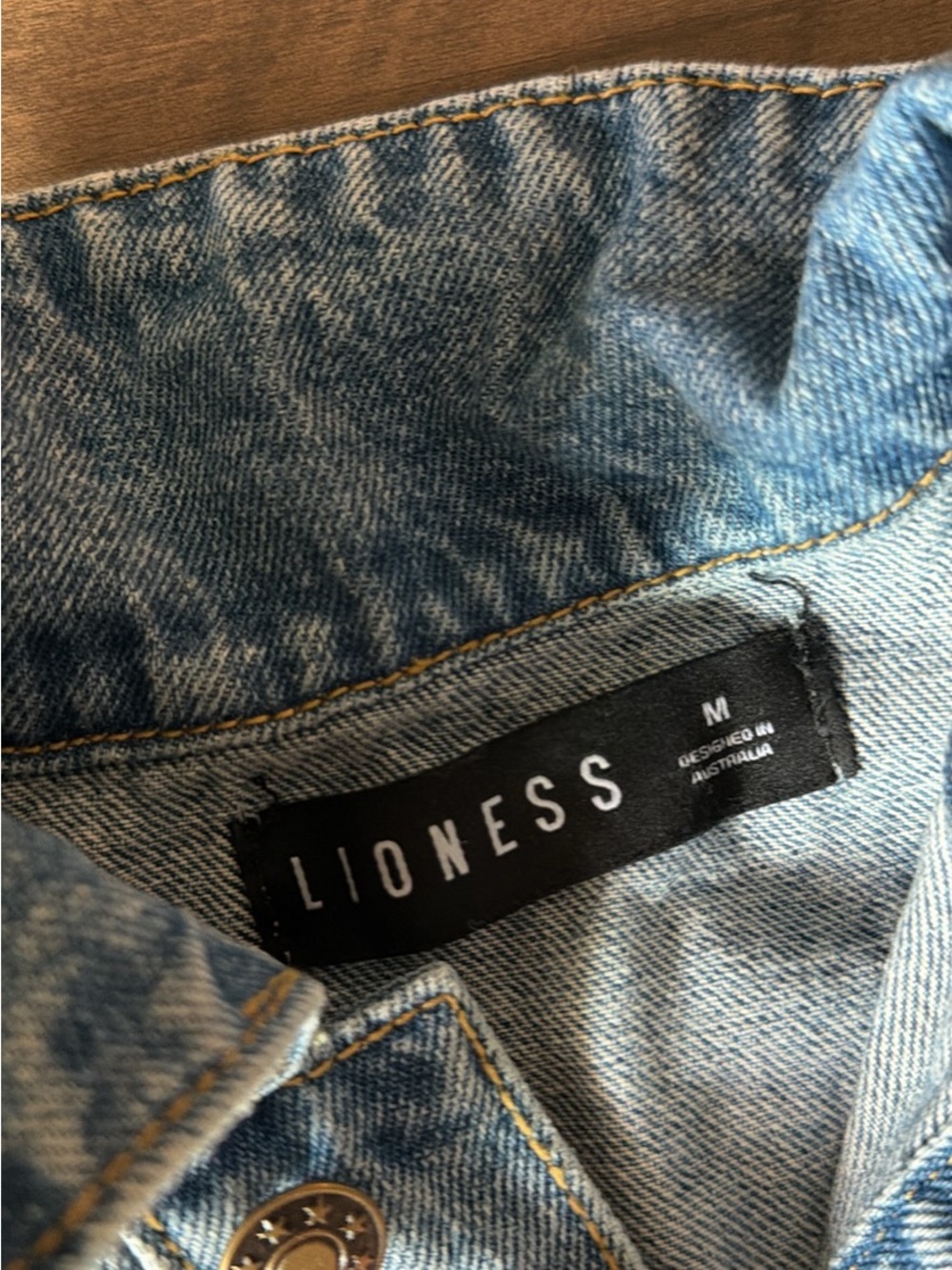 Lioness Light Blue Denim Jeans Jumpsuit - Picture 2 of 3